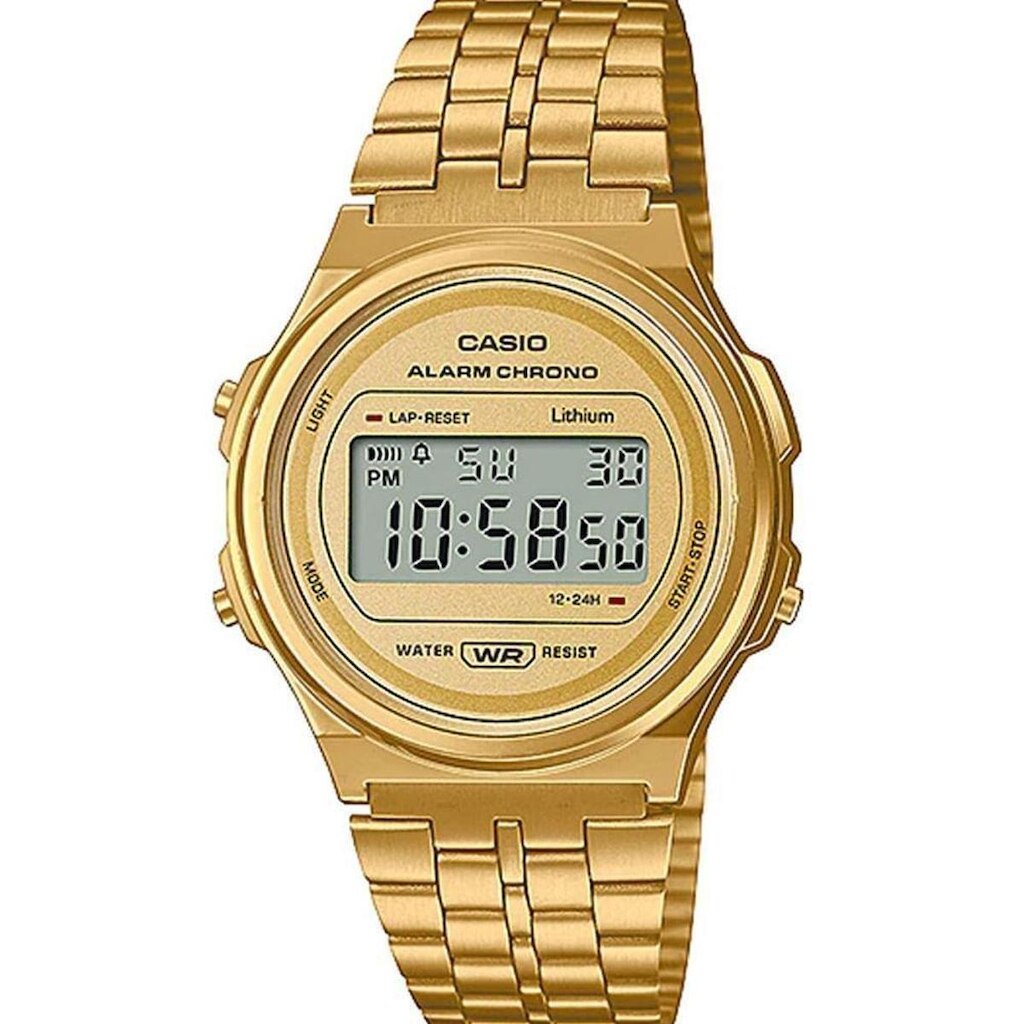 Relógio Unissex Digital Dourado Casio - A171WEG-9ADF-SC