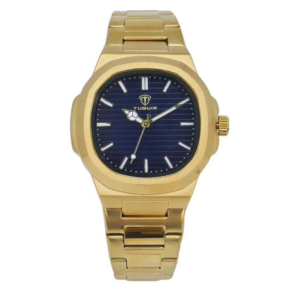 Relógio Unissex Tuguir Analógico 9218 Dourado e Azul