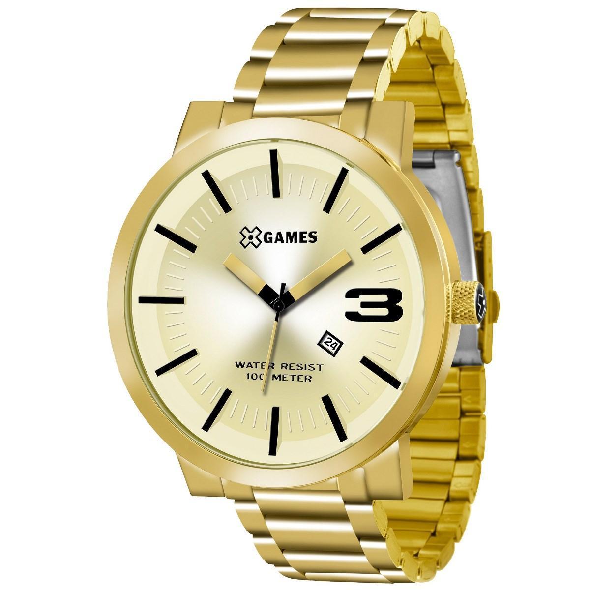 Relógio X-Games Masculino Xteel Dourado XMGS1007-C2KX - Dourado | Netshoes