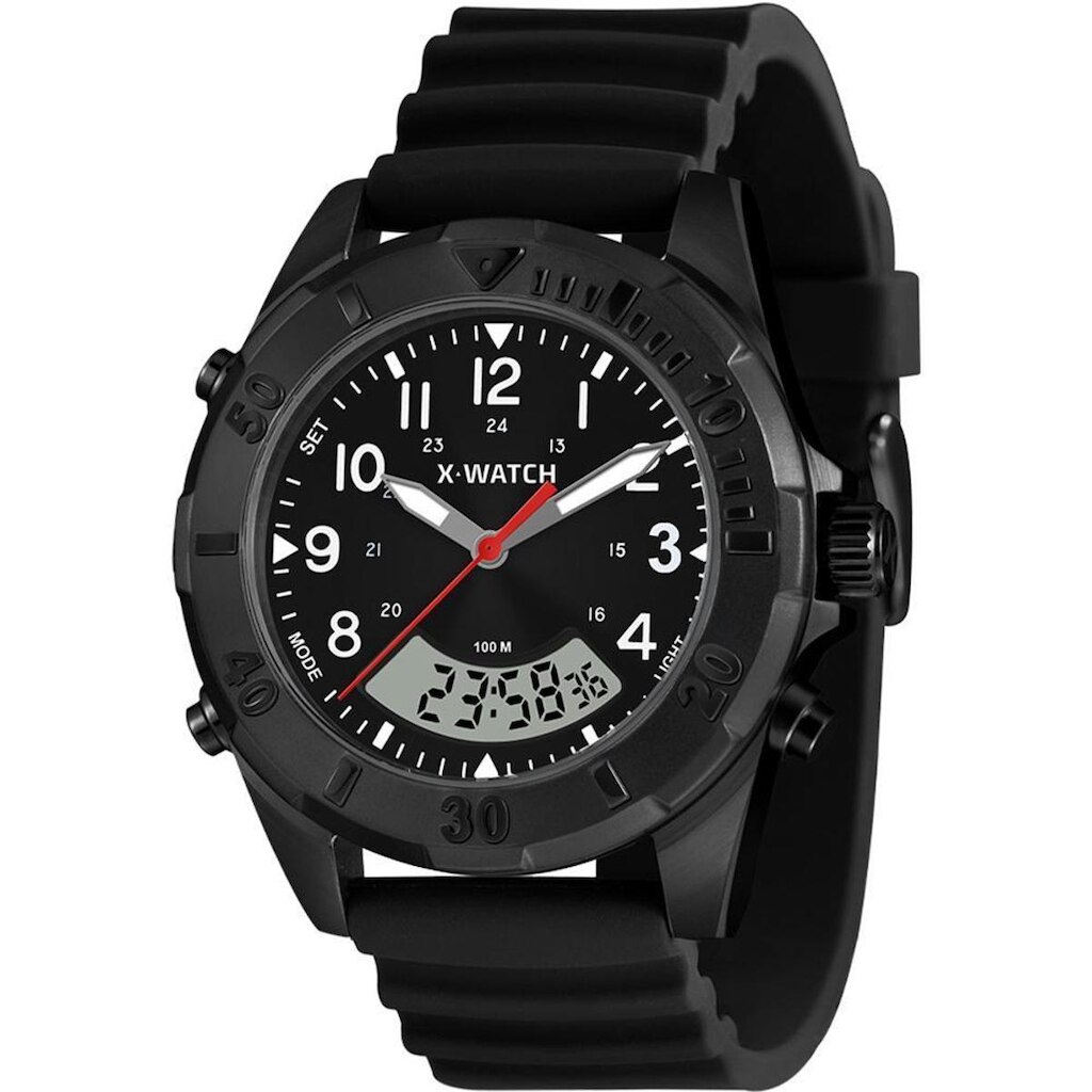 Relógio X-Watch Masculino Ref: Xmnpa026 P2px Black Anadigi