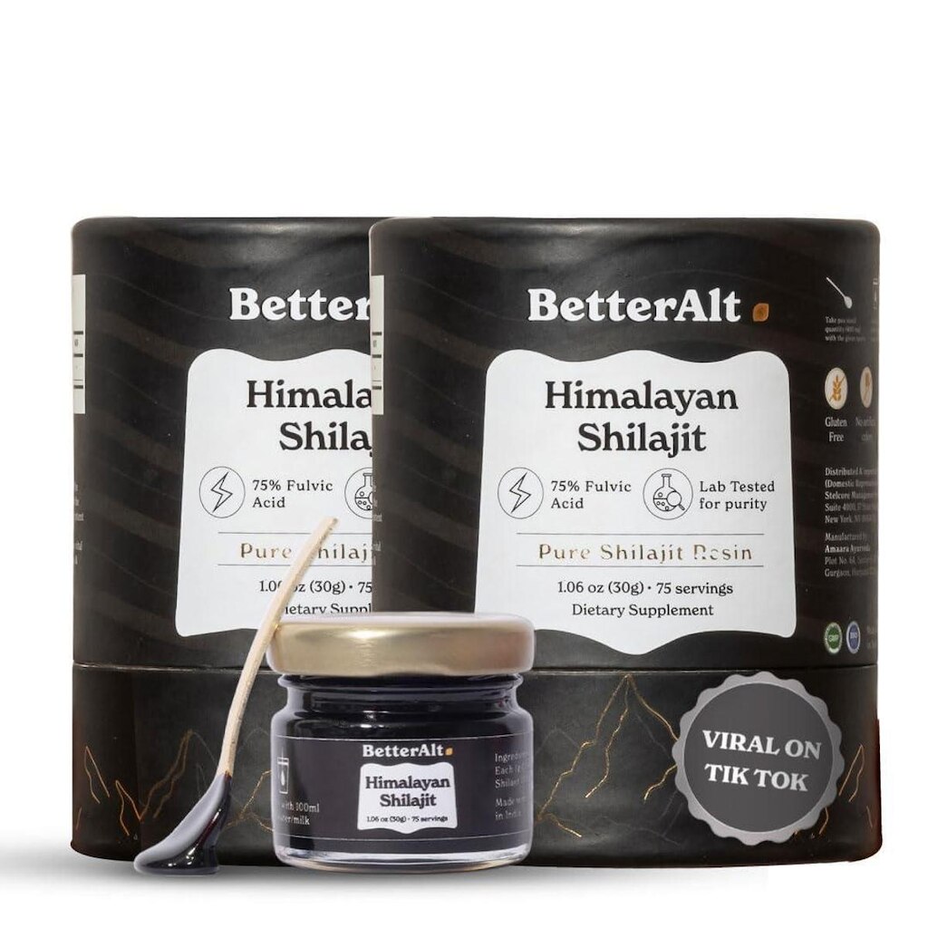 Resina Shilajit Better Alt Pure Himalayan 150 Porções De 400 Mg