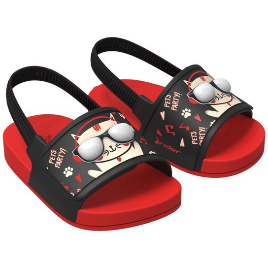 Rider Baby Full 86 Toon 11897 Chinelo Infantil Menino Slide - Vermelho+Preto Menor preço em Rider Baby Full 86 Toon 11897 Chinelo Infantil Menino Slide - Vermelho+Preto