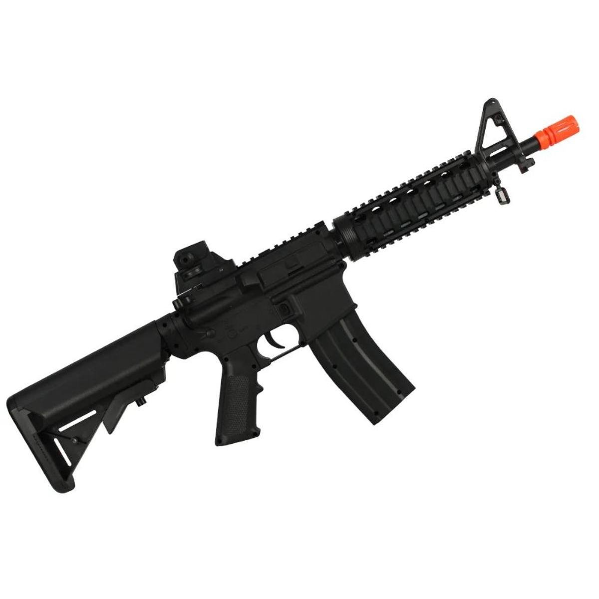 Rifle Airsoft Spring Vigor M4 CQB Black + Esferas de Alumínio Dispropil
