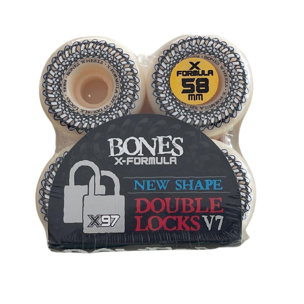 Roda Bones X-fórmula Double Lock V7 58mm 97A 4PK