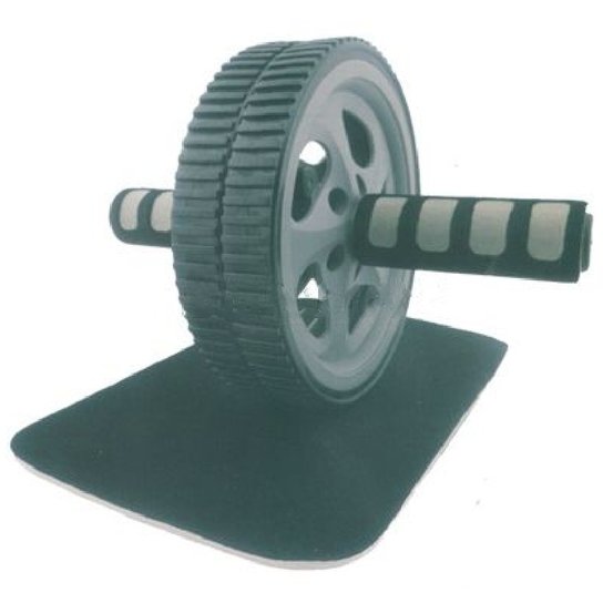 Roda de Abdominal e Lombrar - WCT Fitness - Cinza