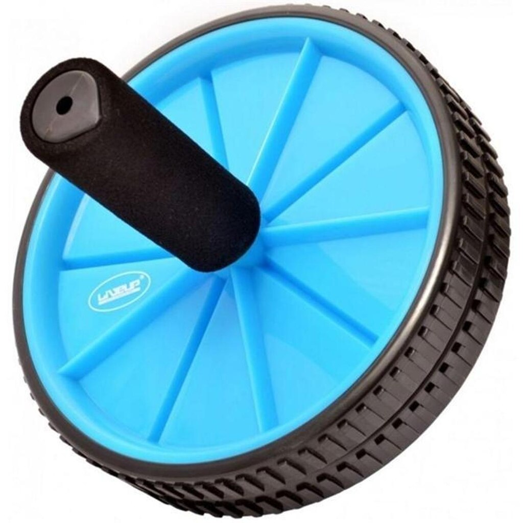 Roda Exercícios Abdominal E Lombar - Exercise Wheel  - Liveup Azul