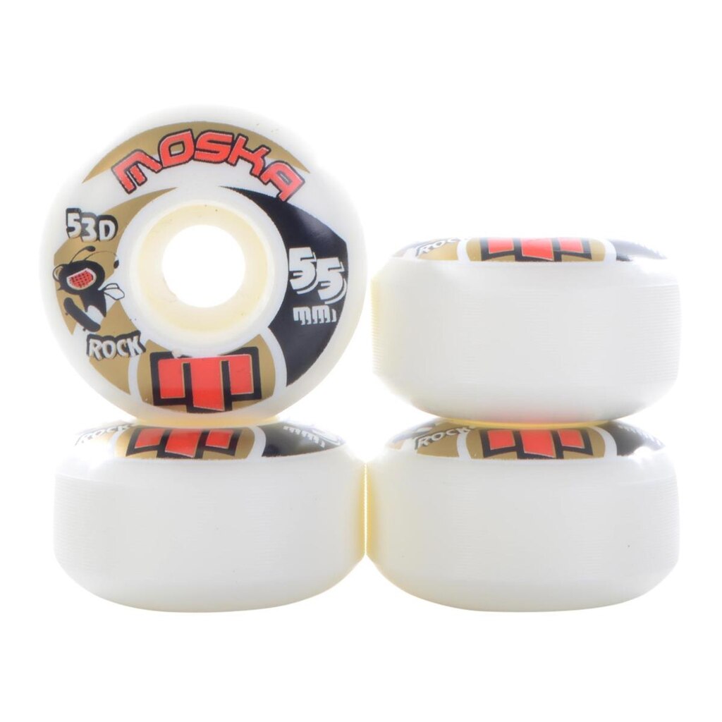 Roda Moska Rock 55mm Branca - BRANCO / 55MM
