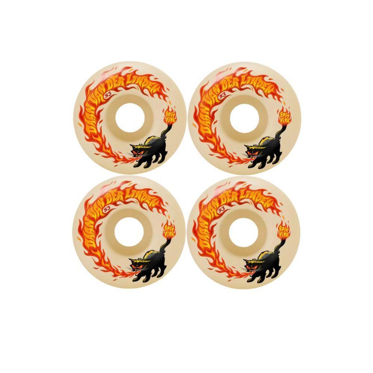 Roda Spitfire Formula Four 99 Daan Pyrocat 53mm - Branco | Netshoes