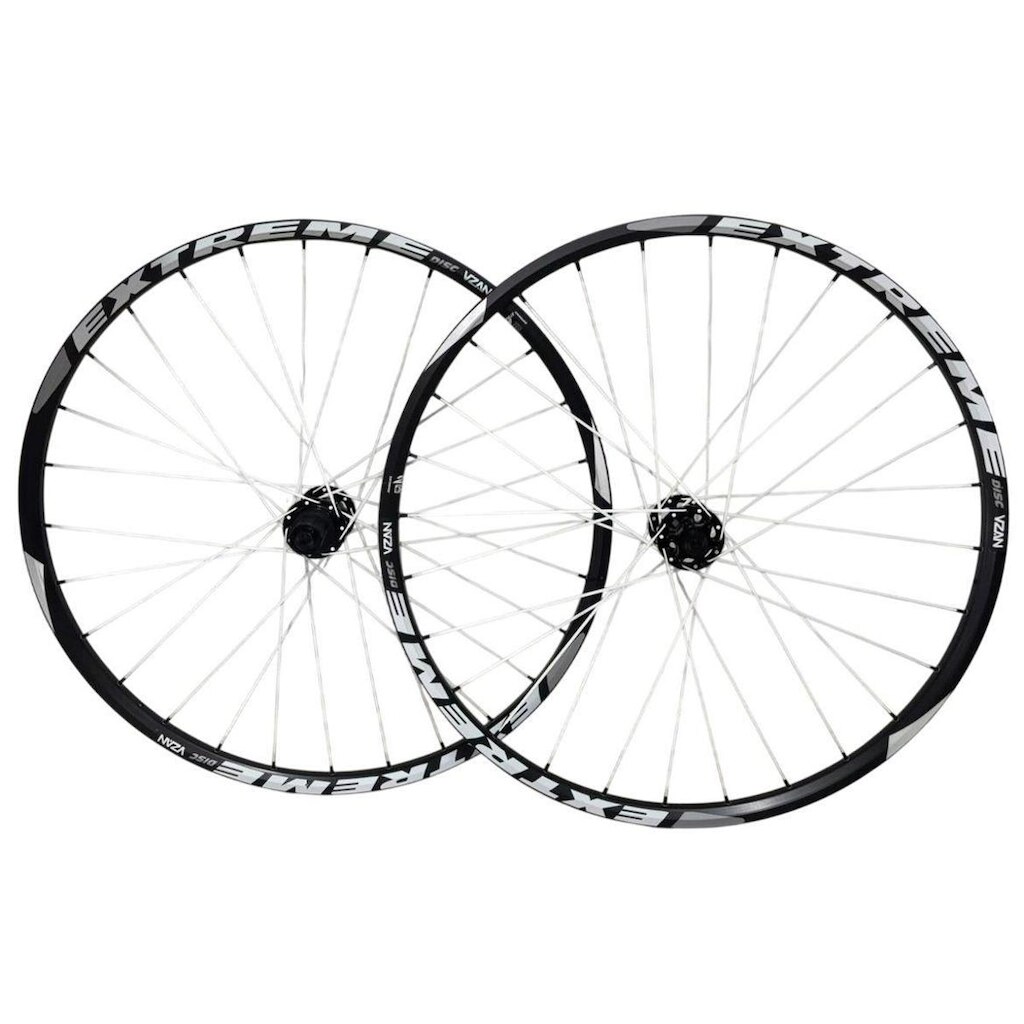 Rodas Extreme Disc 29 V13 raios brancos - VZAN Preto e branco