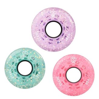 Rodas Micro Skates Para Patins Quad Wintersweet - Glitter Pack 4 rodas 58mm