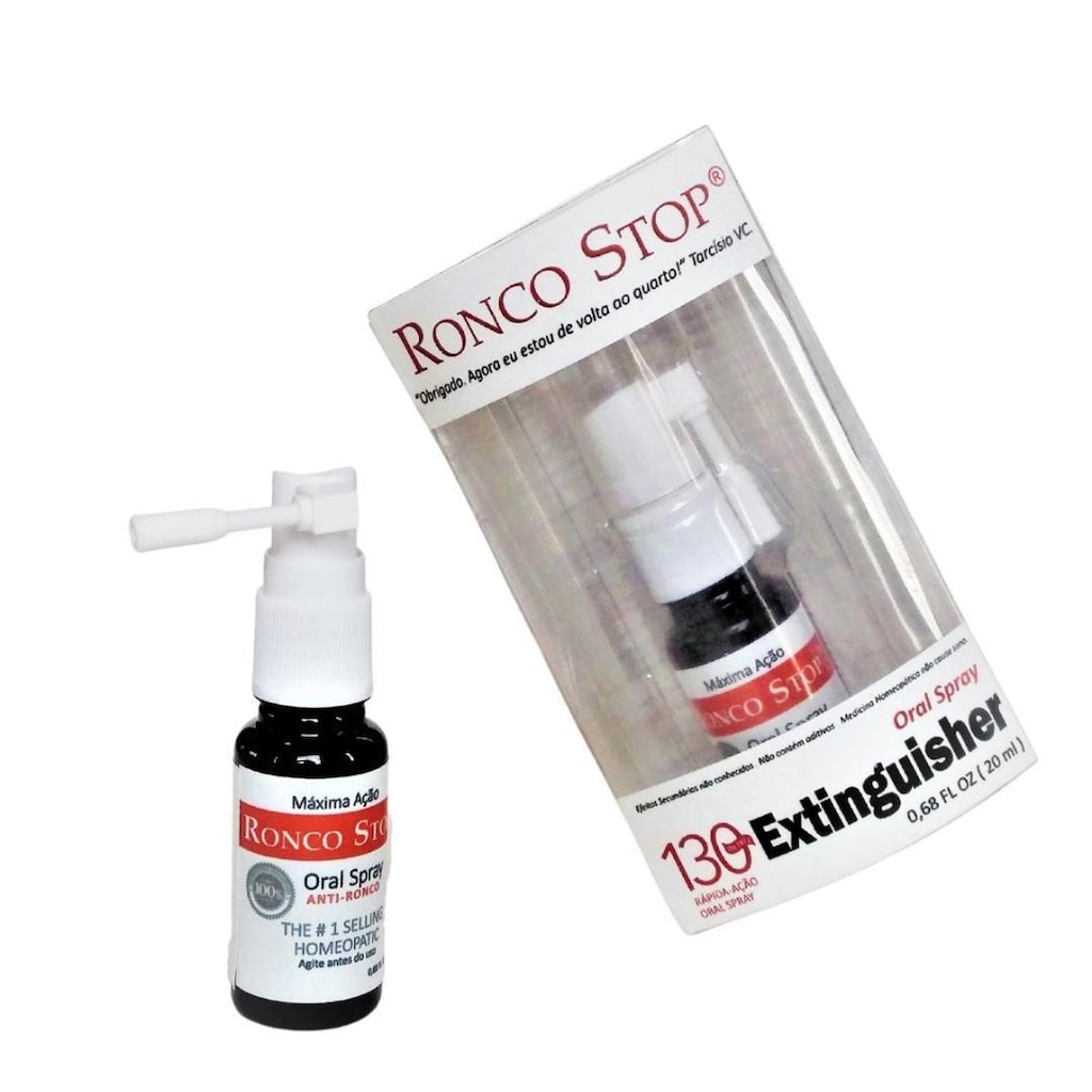 RONCO STOP - O Único Spray Homeopático do Brasil