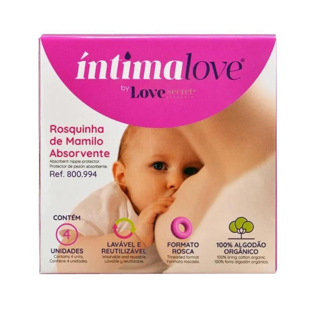Rosquinha Protetora de Mamilo 4 Unidades Love Secret 800.994