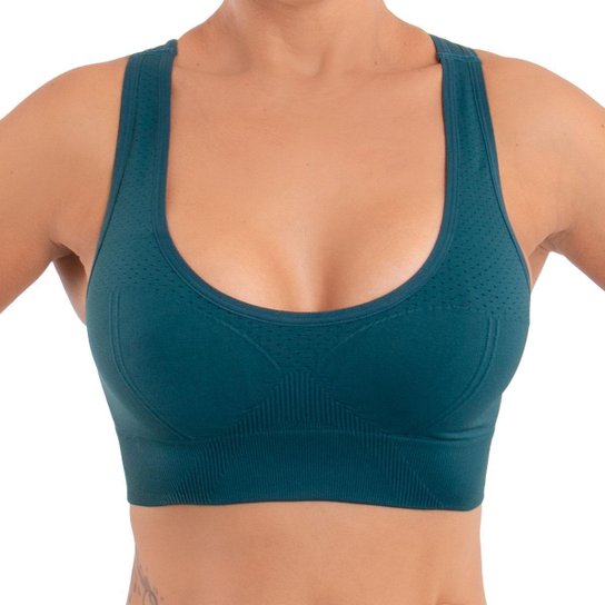 Roupa academia ginástica fitness feminina top nadador Lupo - Verde Menor preço em Roupa academia ginástica fitness feminina top nadador Lupo - Verde