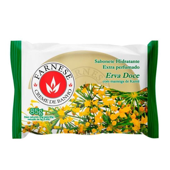 Sabonete em Barra Farnese Erva Doce 85g - Incolor Menor preço em Sabonete em Barra Farnese Erva Doce 85g - Incolor