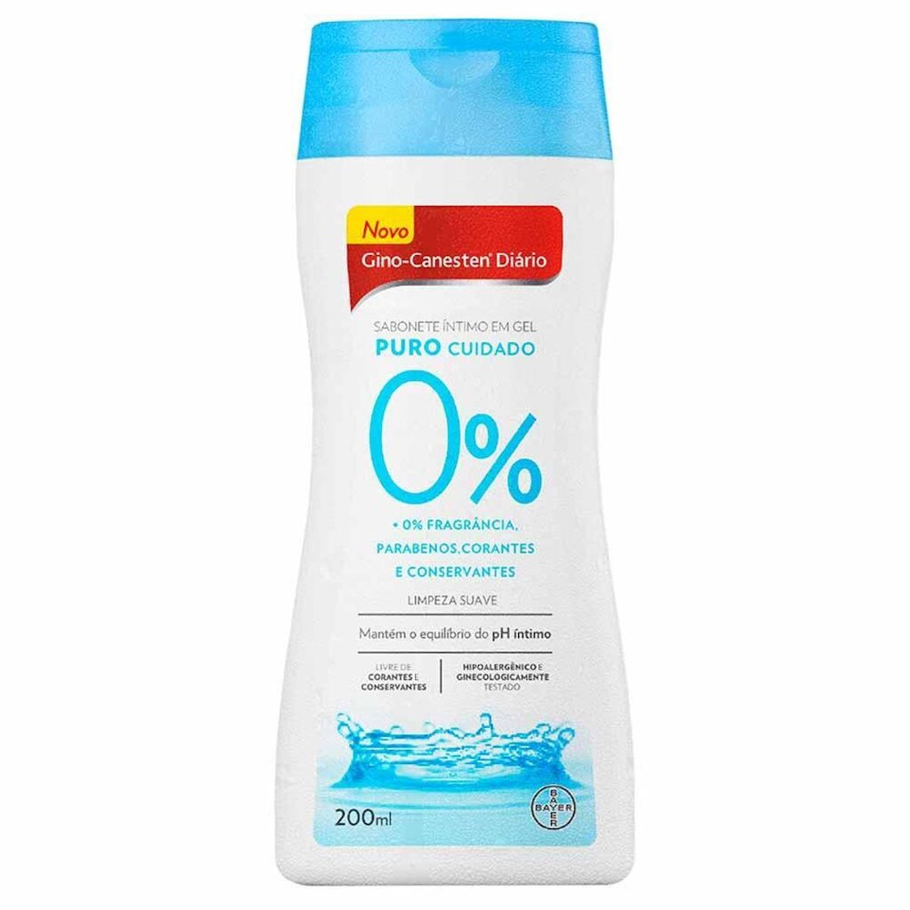Sabonete Íntimo Gino-Canesten Diário Puro Cuidado 200ml