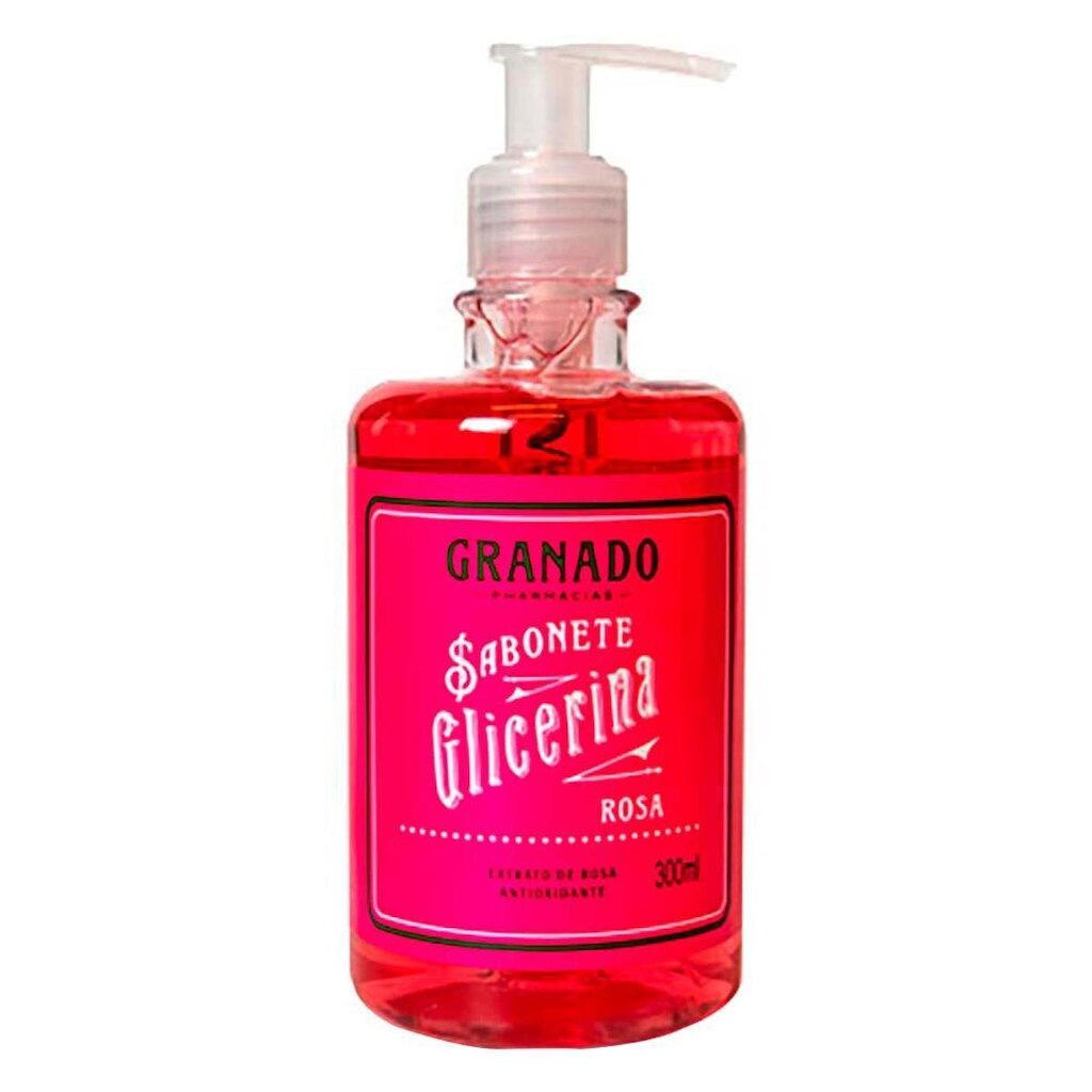 Sabonete Líquido Granado Glicerina Rosa 300ml