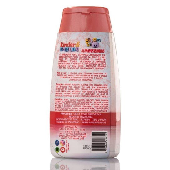Sabonete Líquido Kinder & Babies 200 ml Corpinho Amorzinho - Incolor