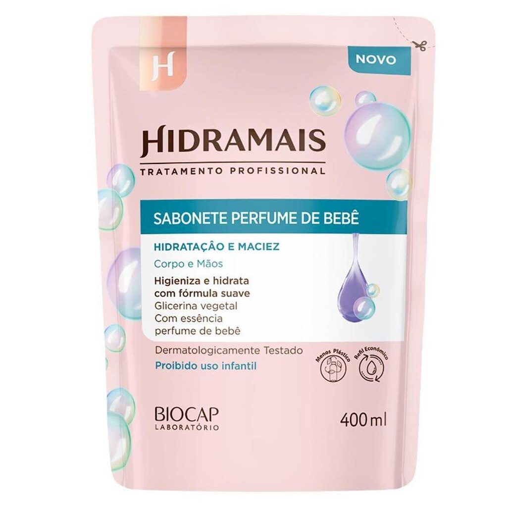 Sabonete Líquido Refil Hidramais Perfume de Bebê 400ml