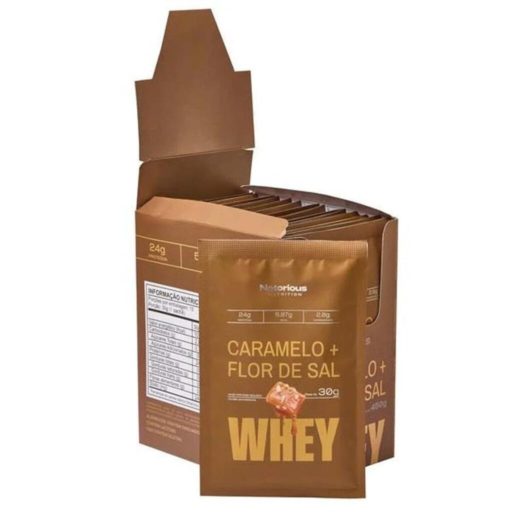 Sache Whey Caramelo Salgado Box 30g | 15 UN