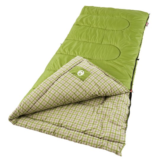 Saco de Dormir Flanelado Coleman Green Valley - Verde