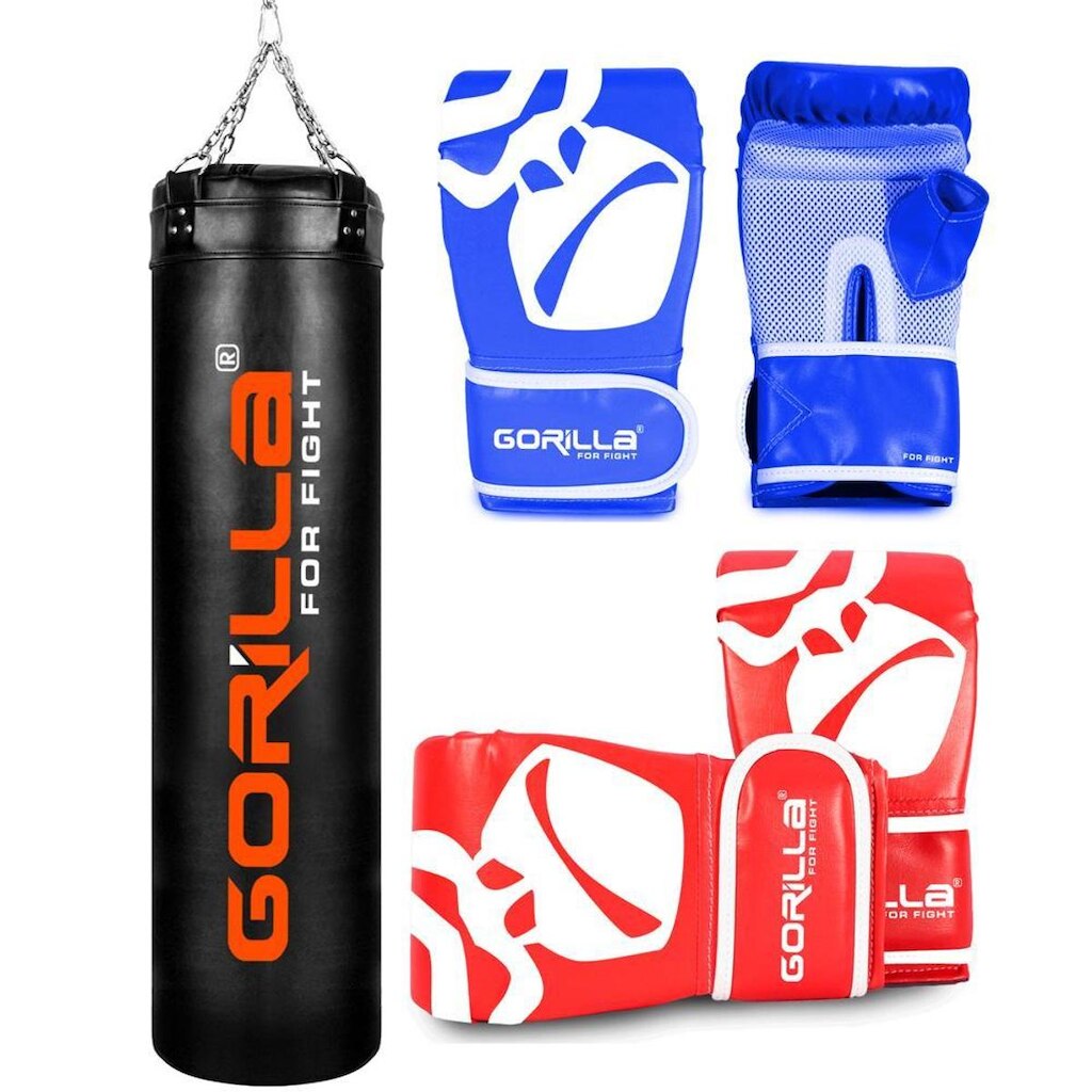 Saco De Pancada 180 Cm + 02 Luvas Bate-saco Pro - Gorilla