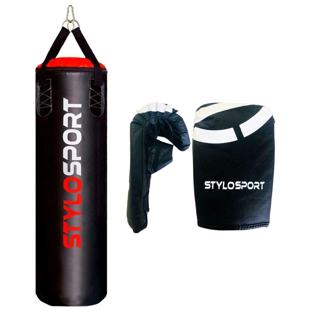 Saco de Pancada Stylo 120 x 100 + Luva Bate Saco Treino