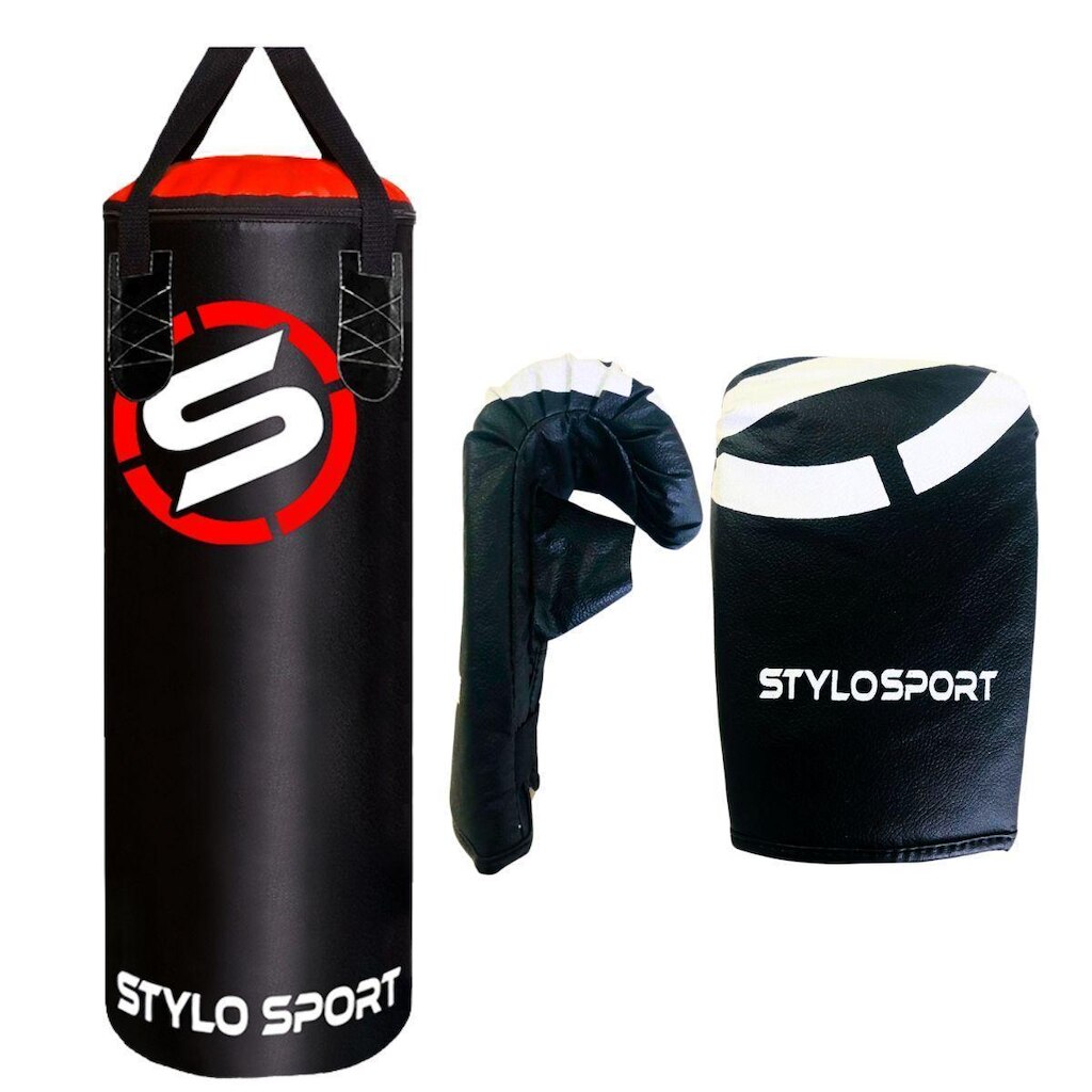 Saco de Pancada Stylo 70 + Luva Bate Saco Adulto
