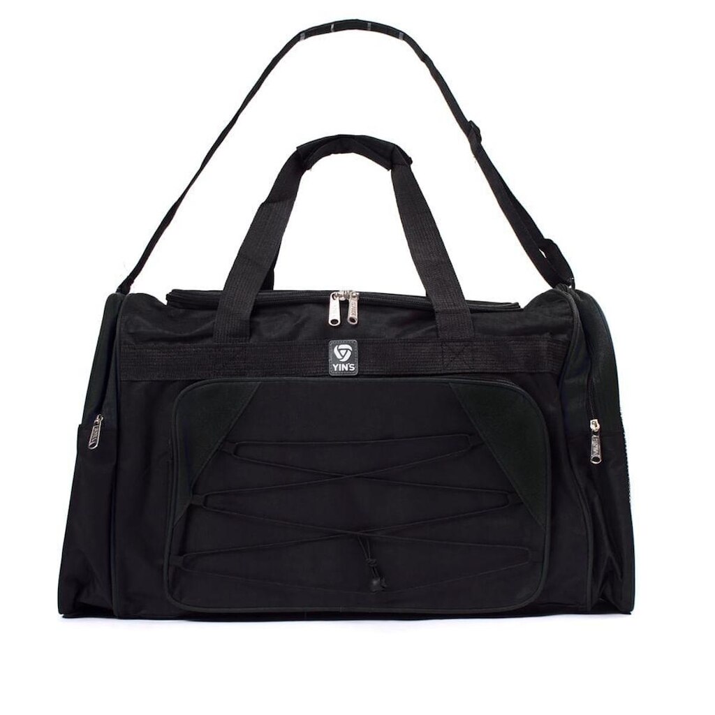 Sacola de Viagem Yins Média Preto/verde