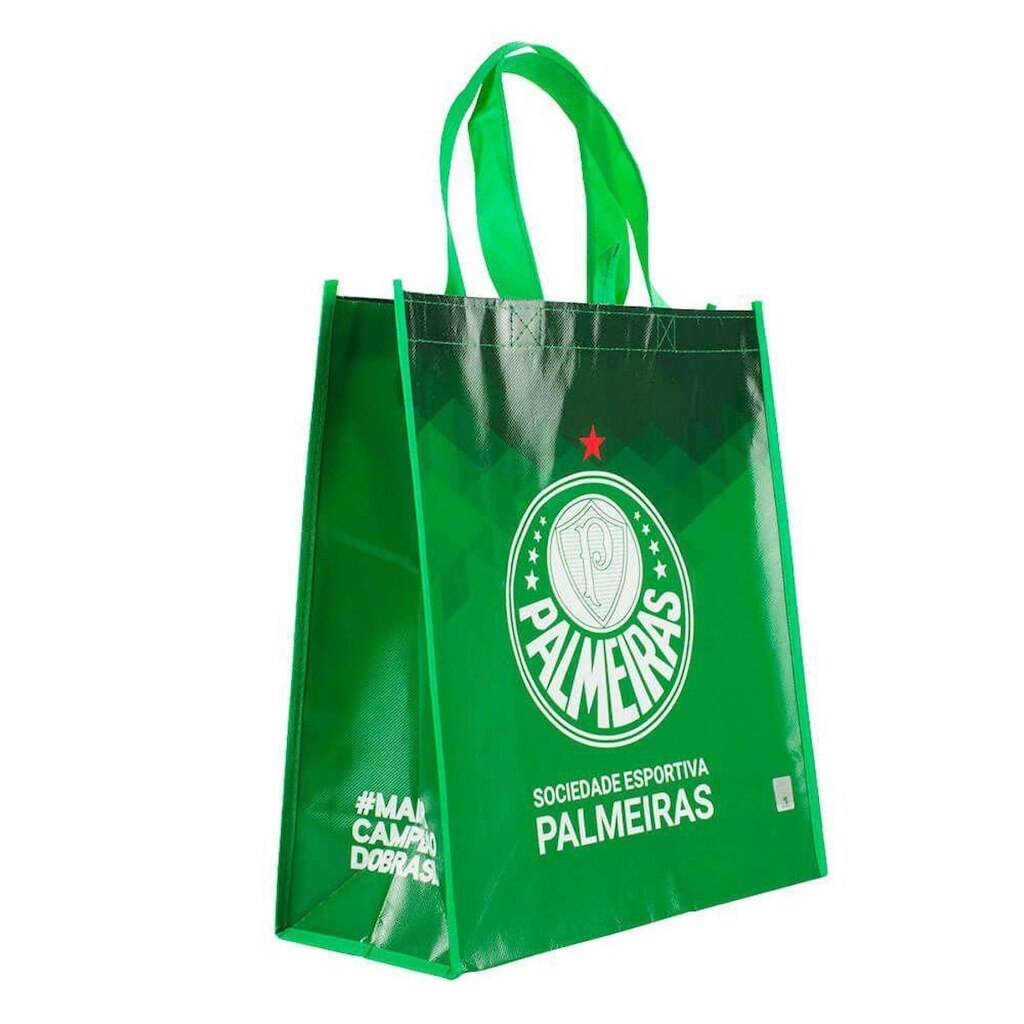 Sacola Feira Reutilizável Verde 39x16x34.5cm - Palmeiras