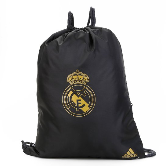 Sacola Real Madrid Adidas Gym Sack - Preto e Dourado é ruim? Sacola Real Madrid Adidas Gym Sack - Preto e Dourado é boa?