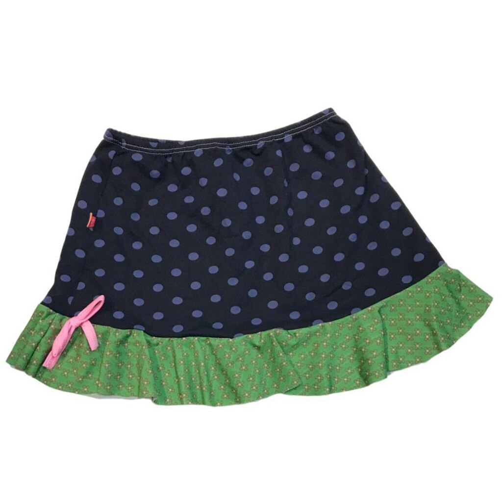 Saia Curta Infantil - Babado Green