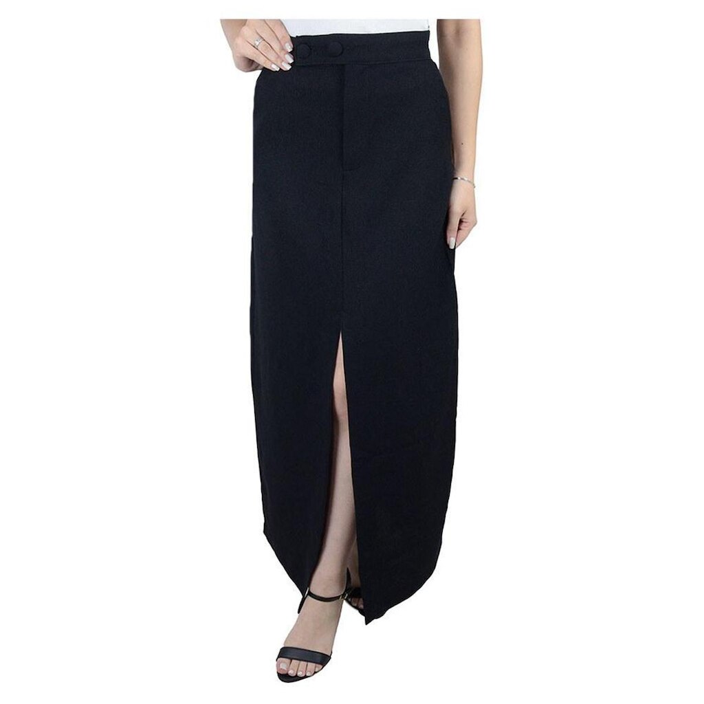 Saia Feminina AmoraCafé Longa Preta - A12228
