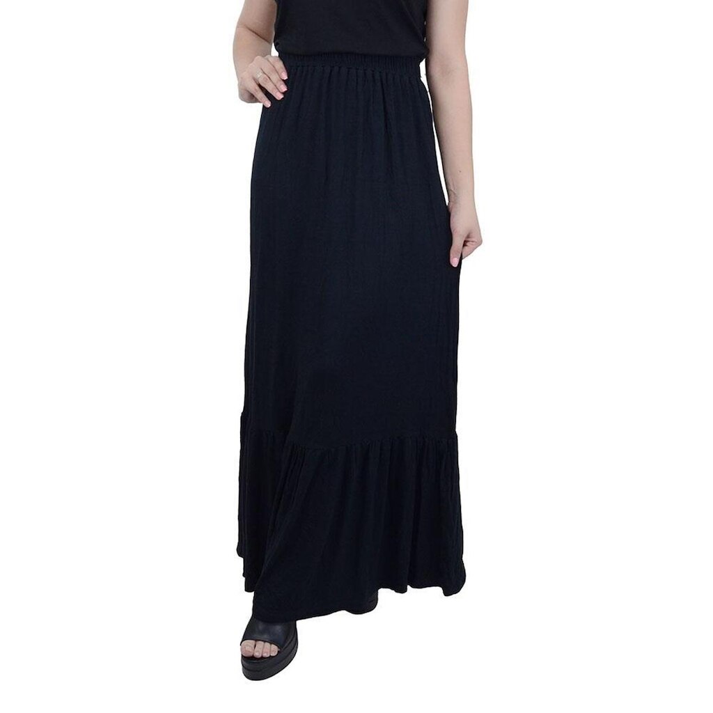 Saia Feminina FreeSurf Longa Lisa Preta - 1217
