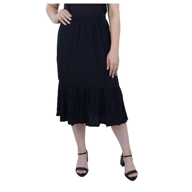 Saia Feminina LZT Midi Preta - 8084
