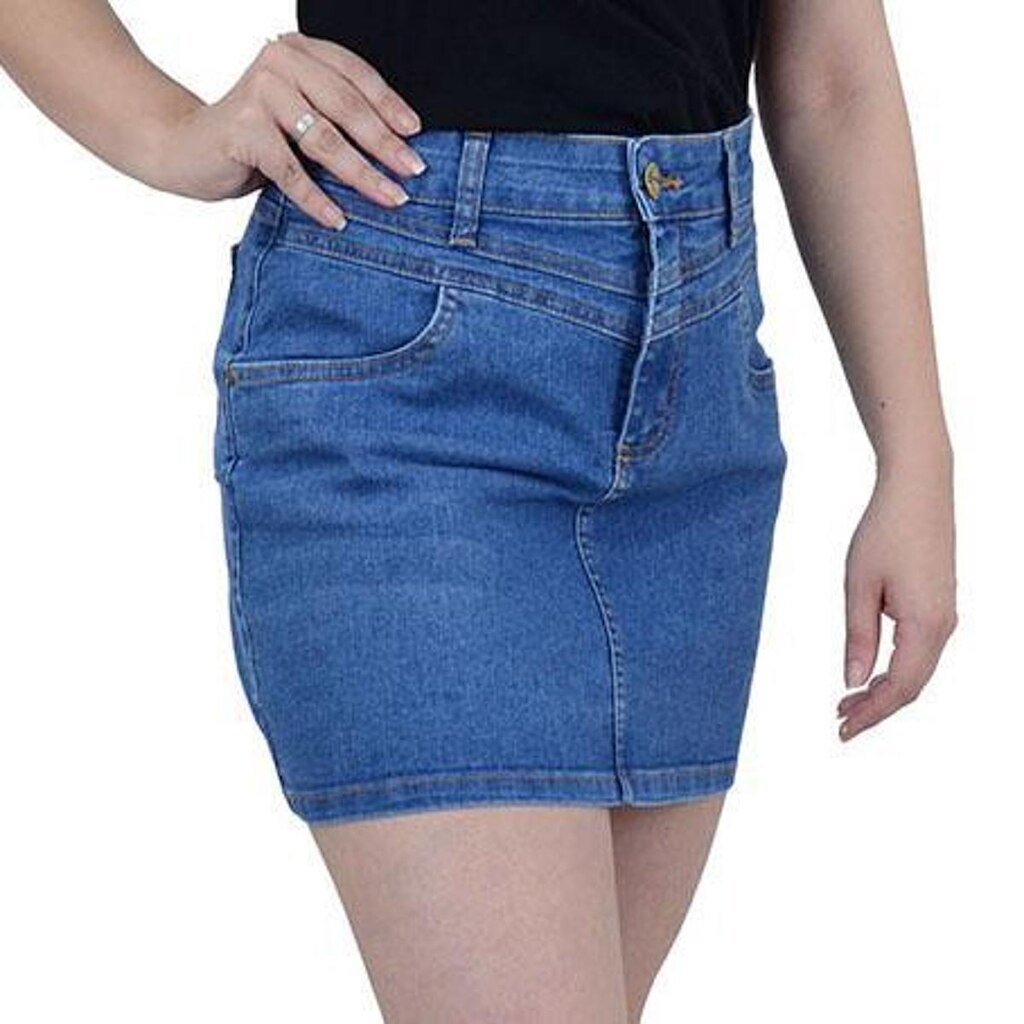 Saia Feminina Recuzza Jeans - 1073