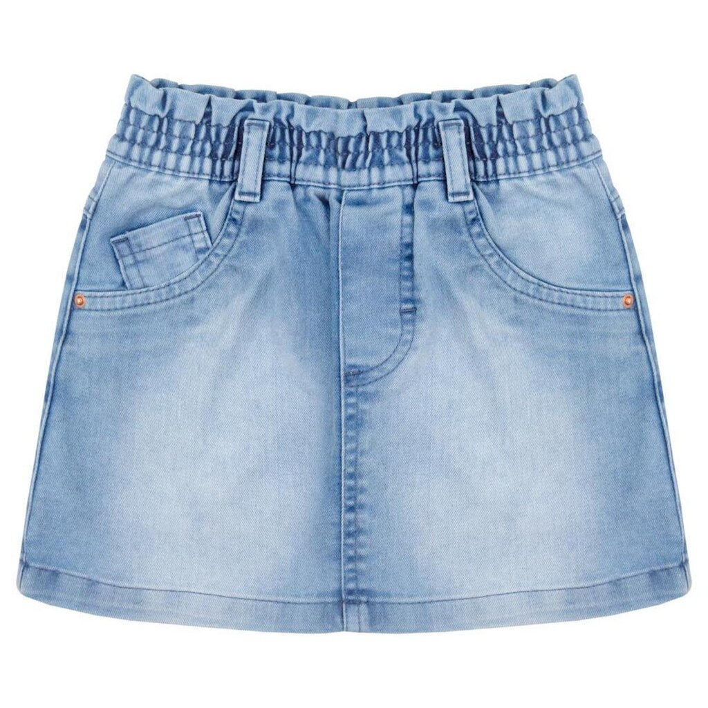 Saia Infantil Look Jeans c/ Elástico Jeans - UNICA - 02