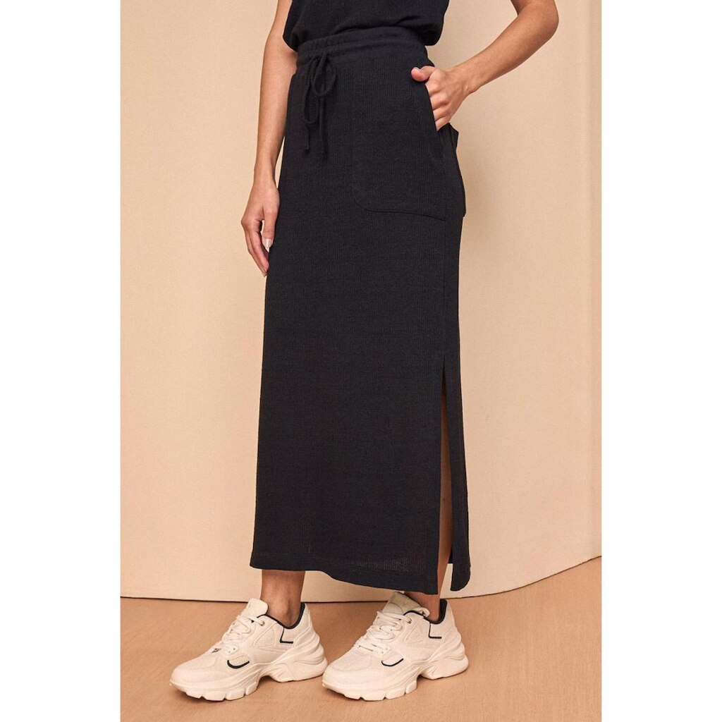 SAIA LONG MIDI LADO AVESSO RELAX