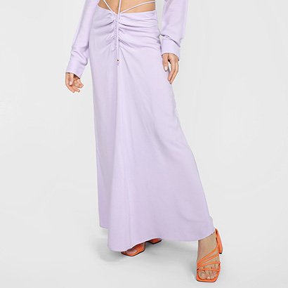 Saia Longa All Is Love Franzida Lisa - Feminino