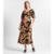 Saia Midi Feminina Estampada Endless Preto - Preto