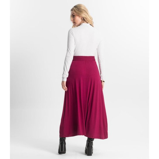 Saia Midi Feminina Select Vermelho