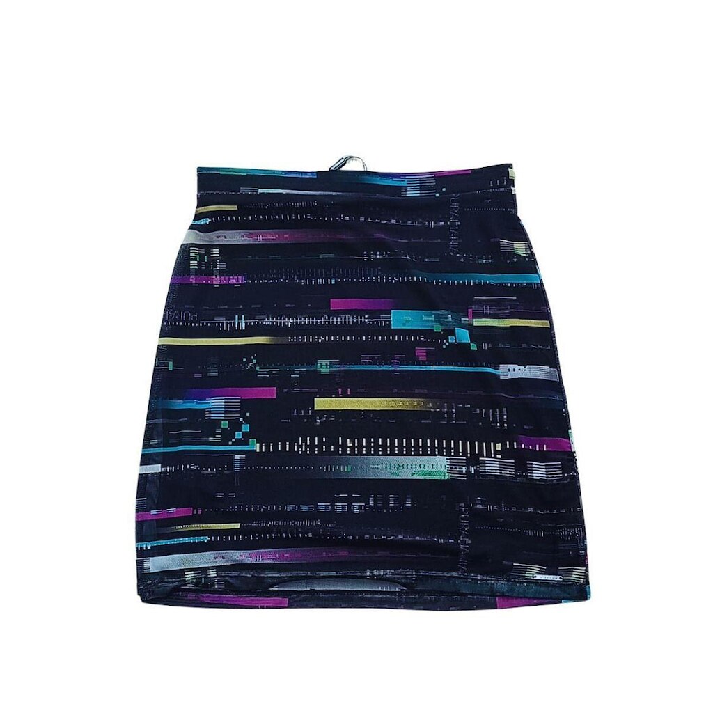 SAIA TULE ESTAMPADO GLITCH PURAMANIA