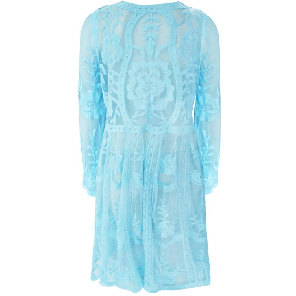 Saída de Praia Alma de Praia Kaftan Azul