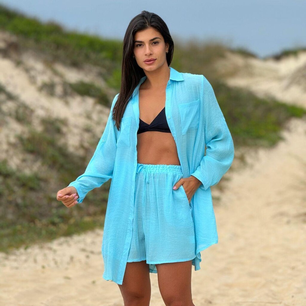 SAÍDA DE PRAIA CAMISÃO E SHORT VERÃO