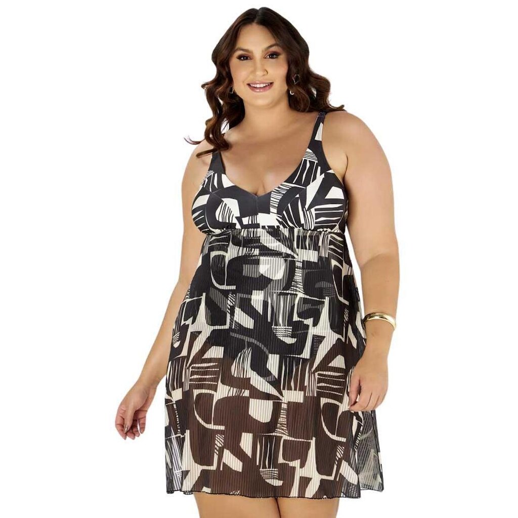 Saída De Praia Maio Plus Size Dilady Banho De Mar 624901