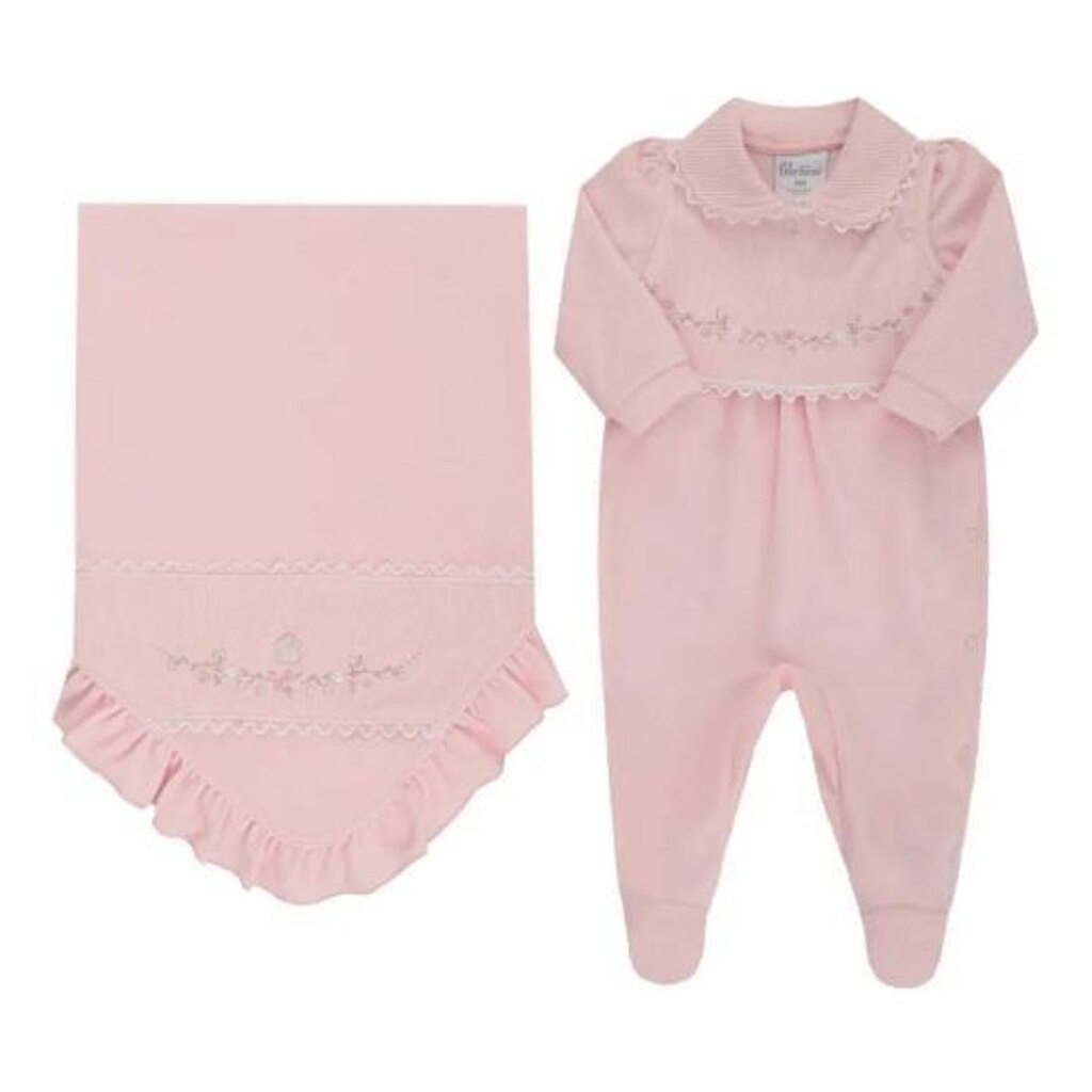Saída Maternidade Plush Inverno Bebê Menina Paraiso 17748