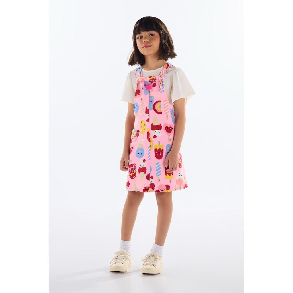 Salopete Infantil em Moletom Quimby