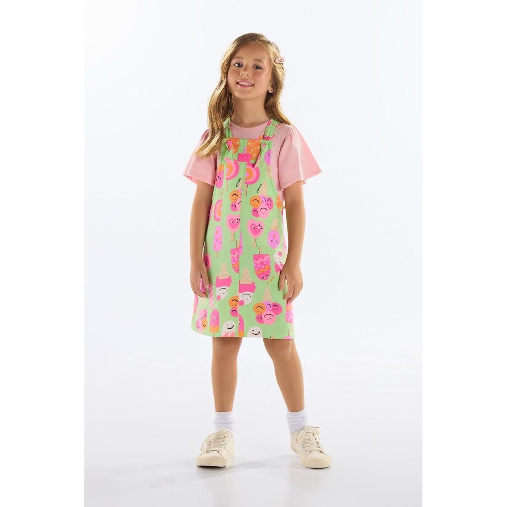 Salopete Infantil em Moletom Quimby