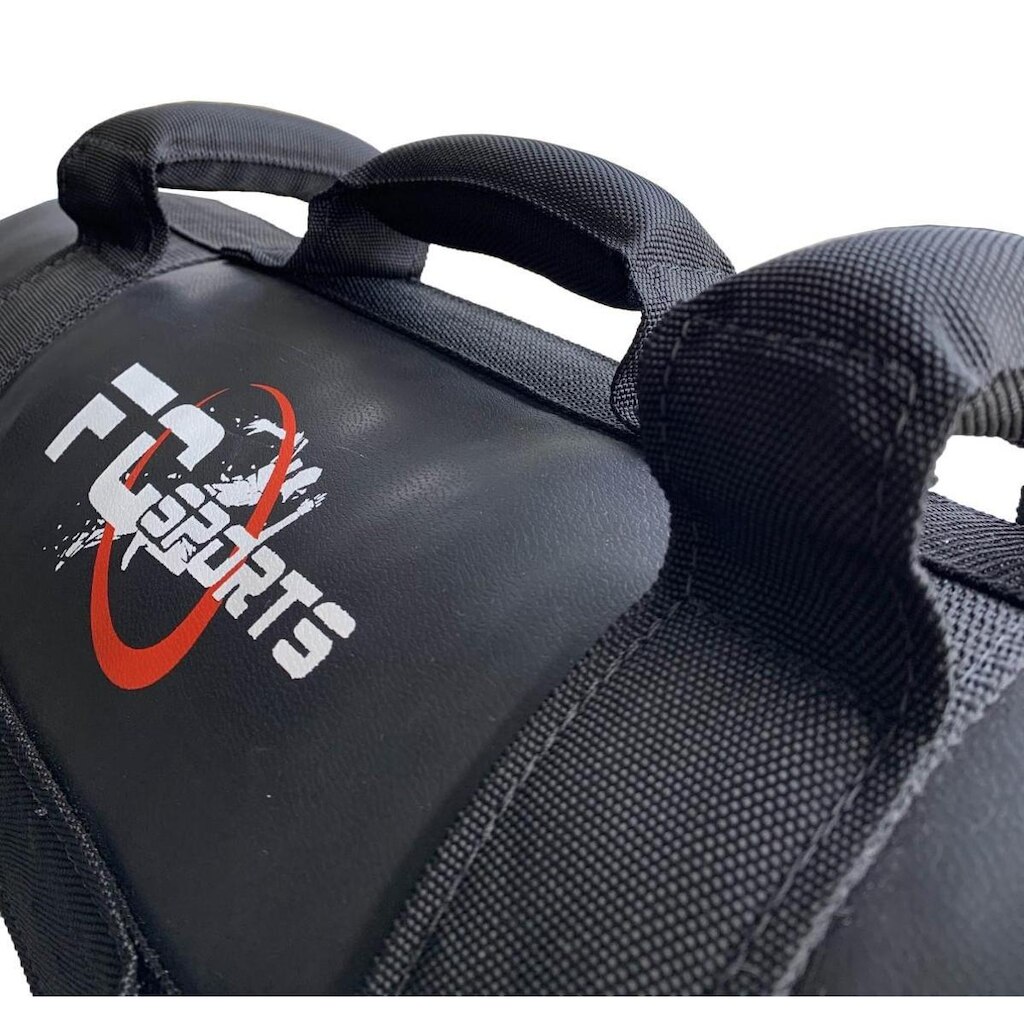 Sand Bag Profissional em Couro 7 Pegadas 20kg Preto