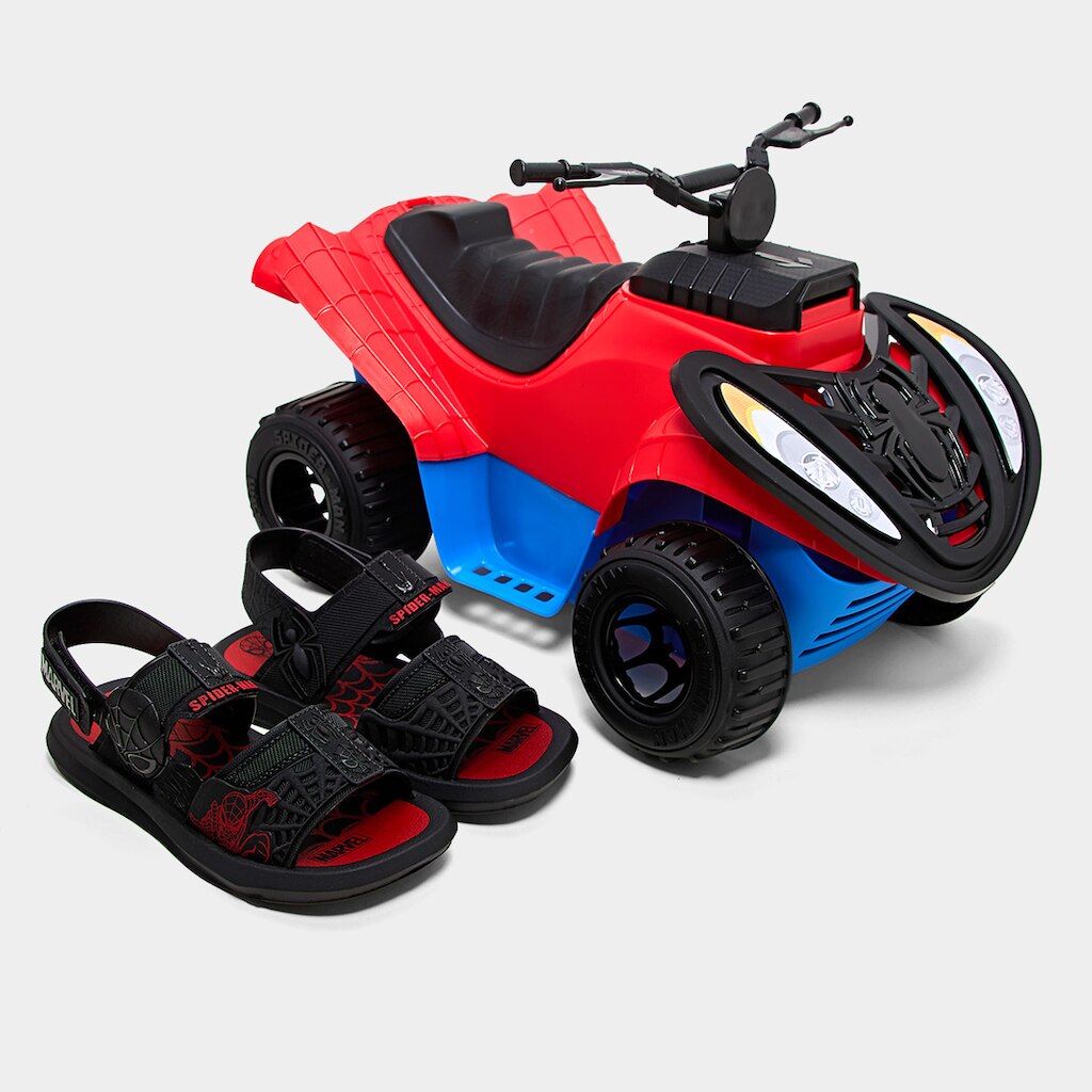 Sandáli infantil Grendene Kids Homem Aranha Adventure Trip Menino