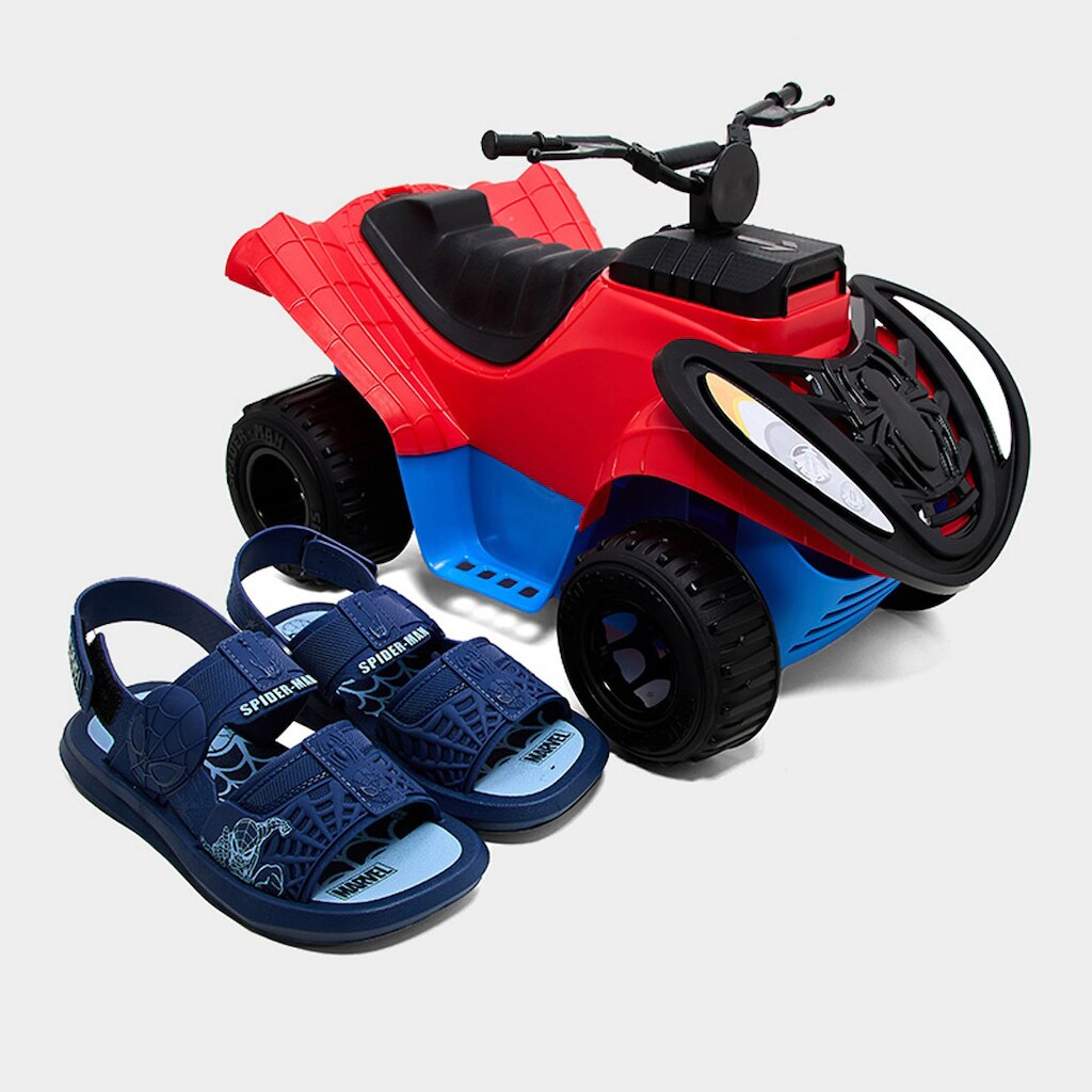 Sandáli infantil Grendene Kids Homem Aranha Adventure Trip Menino